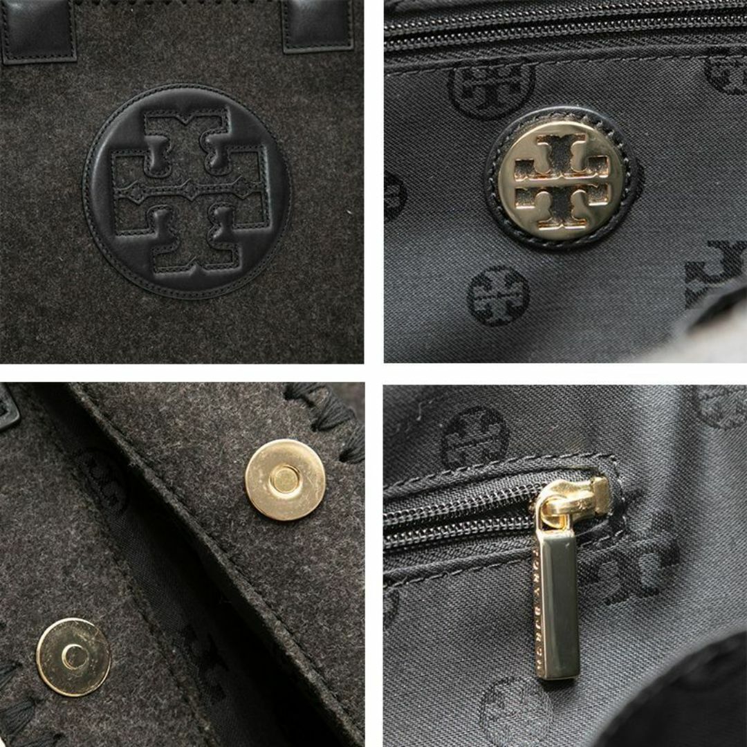 Tory Burch(トリーバーチ)のトリーバーチ ハンドバッグ トートバッグ ジャンボ ステッチ ウール レザー レディースのバッグ(ハンドバッグ)の商品写真