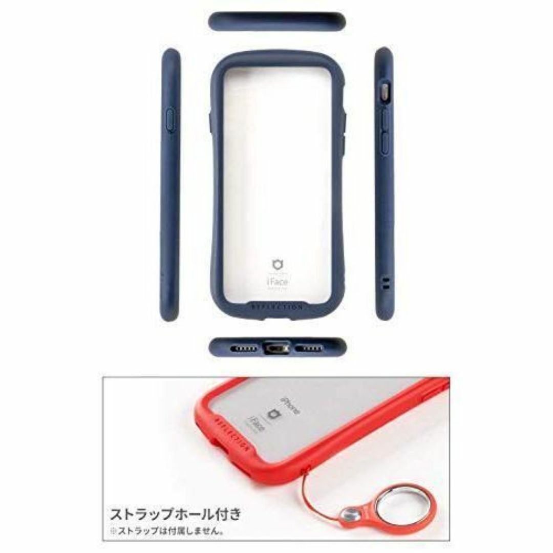 Hamee(ハミィ)のクリア レッド iFace iPhone12/12Pro スマホケース 1999 スマホ/家電/カメラのスマホアクセサリー(iPhoneケース)の商品写真