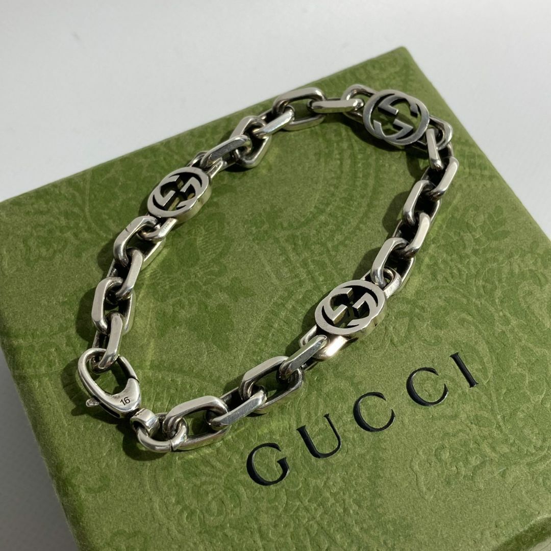 Gucci(グッチ)のGucci グッチ　SILVER シルバー ブレスレット　Ag925 レディースのアクセサリー(ブレスレット/バングル)の商品写真