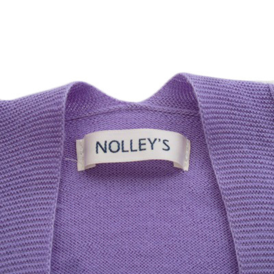 NOLLEY'S(ノーリーズ)のノーリーズ Nolley's ホールガーメント抜け衿Ｖネックカーディガン レディースのトップス(カーディガン)の商品写真