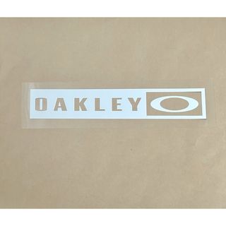 オークリー(Oakley)の[15㎝]OAKLEY オークリー カッティングステッカー◆白マット◆(スケートボード)