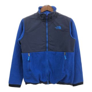 ザノースフェイス(THE NORTH FACE)のTHE NORTH FACE ノースフェイス フリースジャケット アウトドア ワンポイント ブルー (ボーイズ XL) 中古 古着 Q6657(ジャケット/上着)