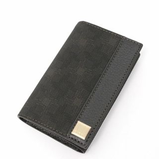 ダンヒル(Dunhill)のダンヒル 6連キーケース キーチャーム ロゴ シルバー金具 レザー ブラック(キーケース)