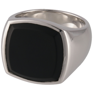トムウッド(TOM WOOD)のトム ウッド/TOM WOOD 指輪 メンズ CUSHION BLACK ONYX リング SILVER R74HQMBO01-S925-0001 _0410ff(リング(指輪))