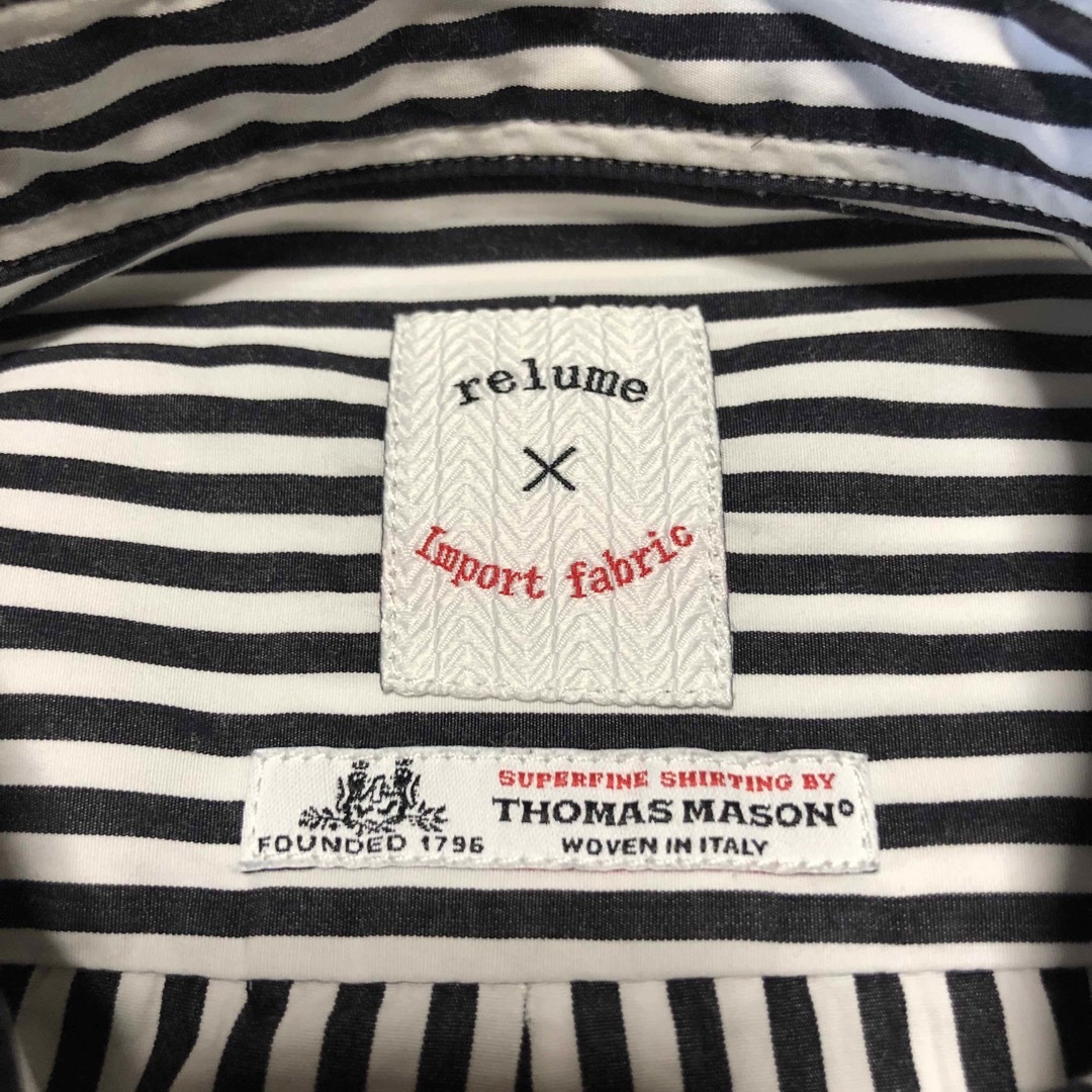 JOURNAL STANDARD relume(ジャーナルスタンダードレリューム)の【美品】relume×THOMAS MASON ストライプボタンダウンシャツ S メンズのトップス(シャツ)の商品写真