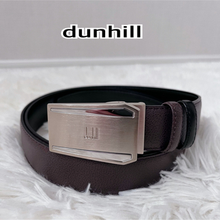 ダンヒル(Dunhill)の未使用ダンヒル　メンズブラウン×ブラック×シルバー　リバーシブル ビジネス(ベルト)