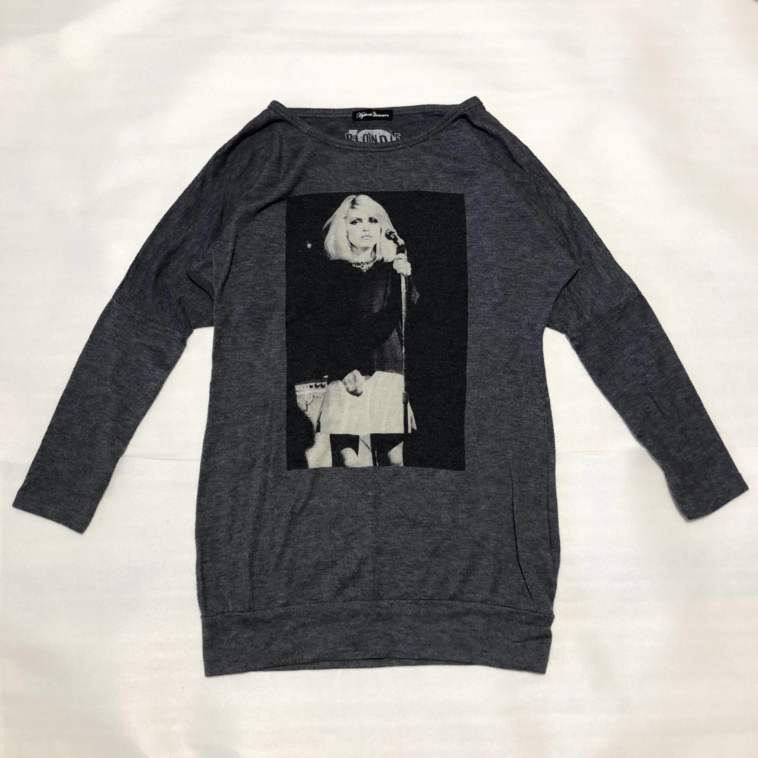 HYSTERIC GLAMOUR(ヒステリックグラマー)の【美品】ヒステリックグラマー×BLONDIE 変形カットソー ロンT 日本製 F レディースのトップス(カットソー(長袖/七分))の商品写真