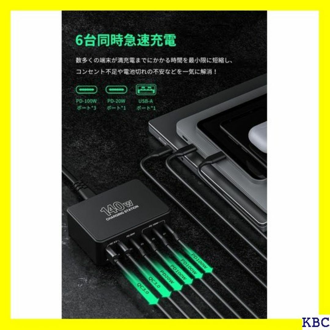 ☆ USB 充電器 合計140W PD急速充電器 単ポート の他機器対応 229 スマホ/家電/カメラのスマホ/家電/カメラ その他(その他)の商品写真