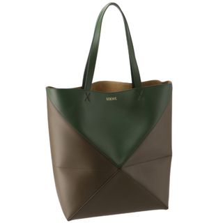 LOEWE - ロエベ/LOEWE バッグ メンズ PUZZLE TOTE LARGE BICOLOR トートバッグ UMBER/HUNTER GREEN B779Q18X05-0088-5885 _0410ff