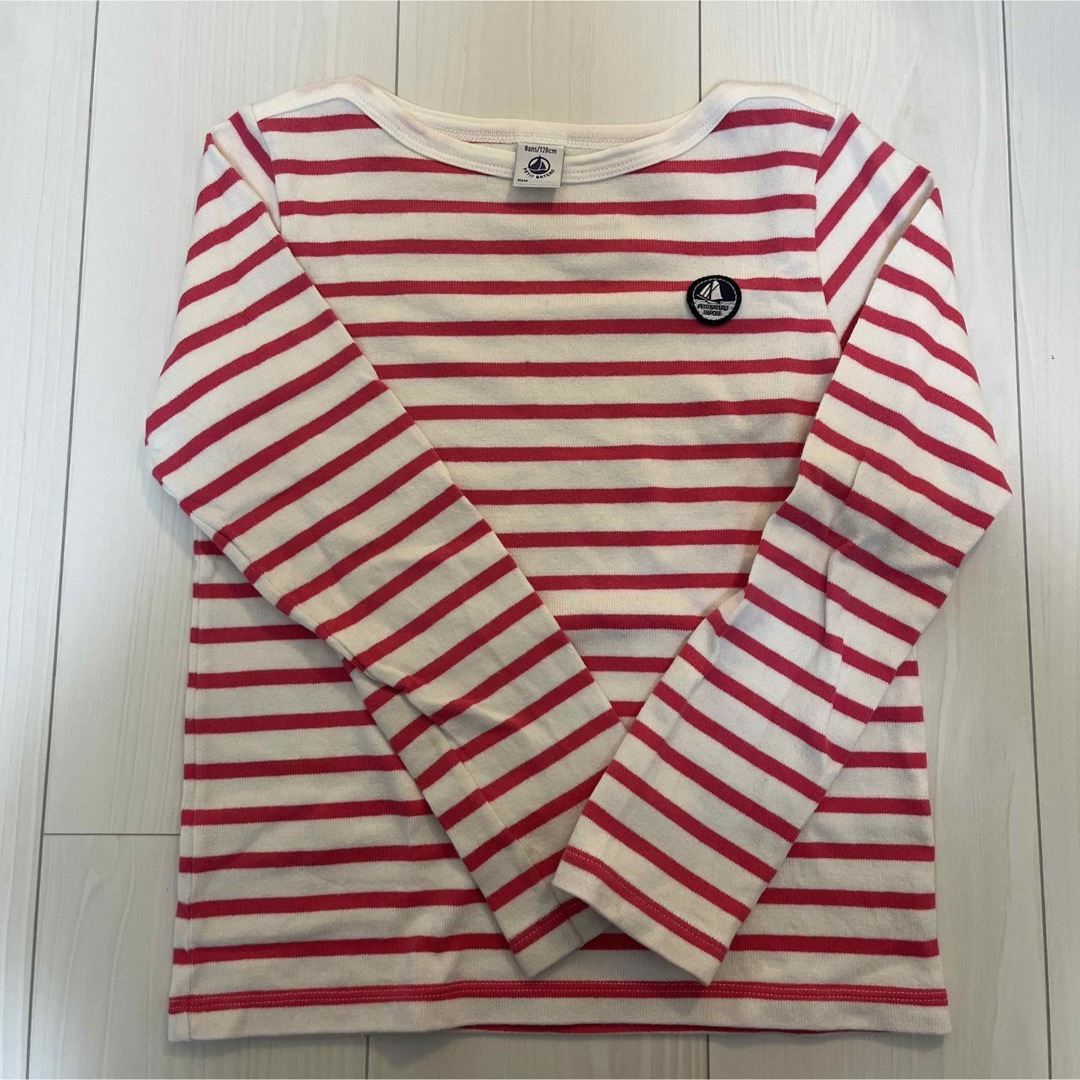 PETIT BATEAU(プチバトー)のプチバトー  128 マリニエール キッズ/ベビー/マタニティのキッズ服男の子用(90cm~)(Tシャツ/カットソー)の商品写真