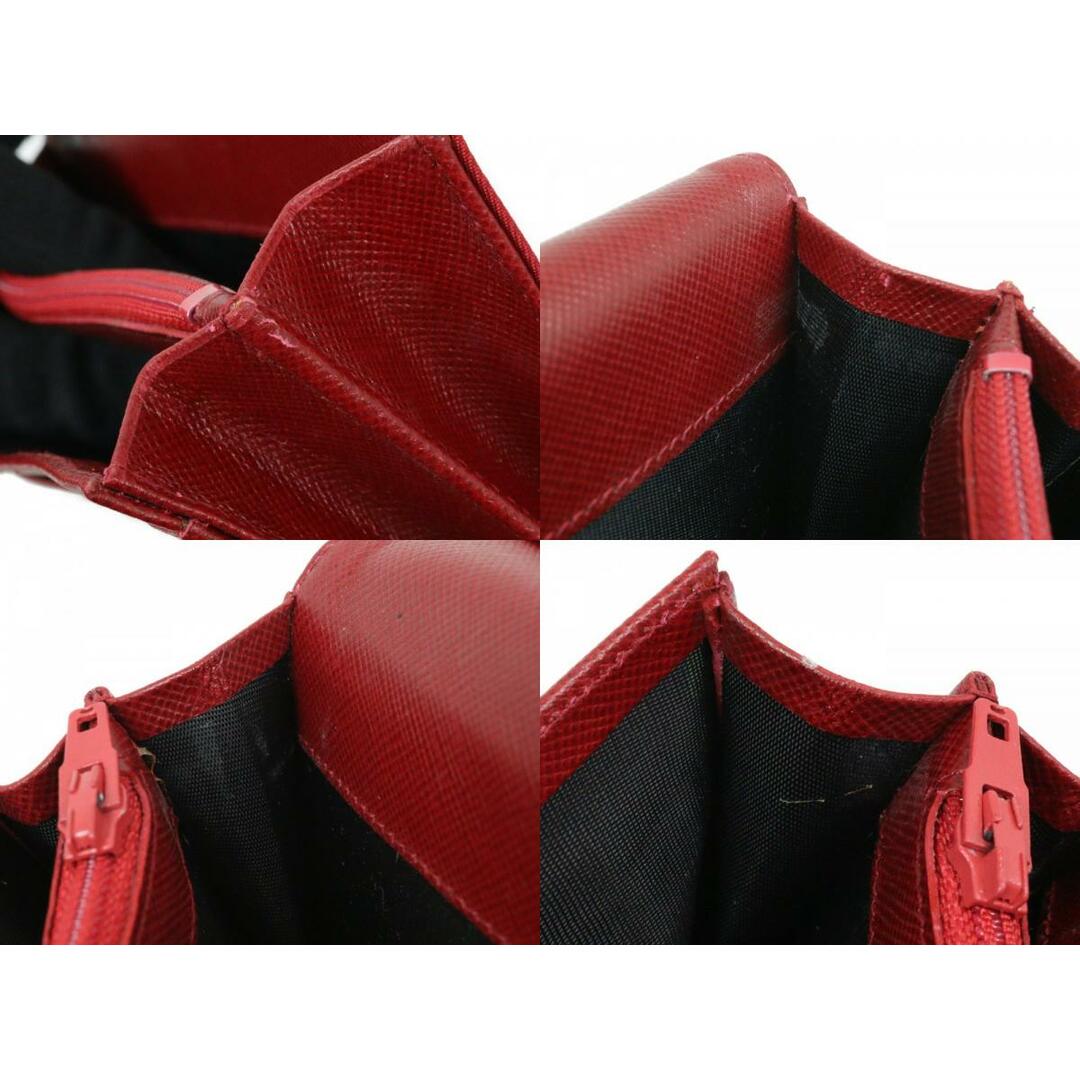 PRADA(プラダ)の【箱・ギャラあり】PRADA　プラダ　長財布　M201　ロングウォレット　ナイロン　CHERRY　レッド　シンプル　レディース　メンズ　ユニセックス　ギフト　プレゼント包装可【中古】松前R56号店 レディースのファッション小物(財布)の商品写真