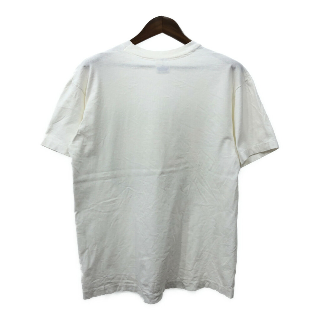 90年代 USA製 human-i-tees The Living Forest 半袖Ｔシャツ ホワイト (メンズ L) 中古 古着 Q6661 メンズのトップス(Tシャツ/カットソー(半袖/袖なし))の商品写真