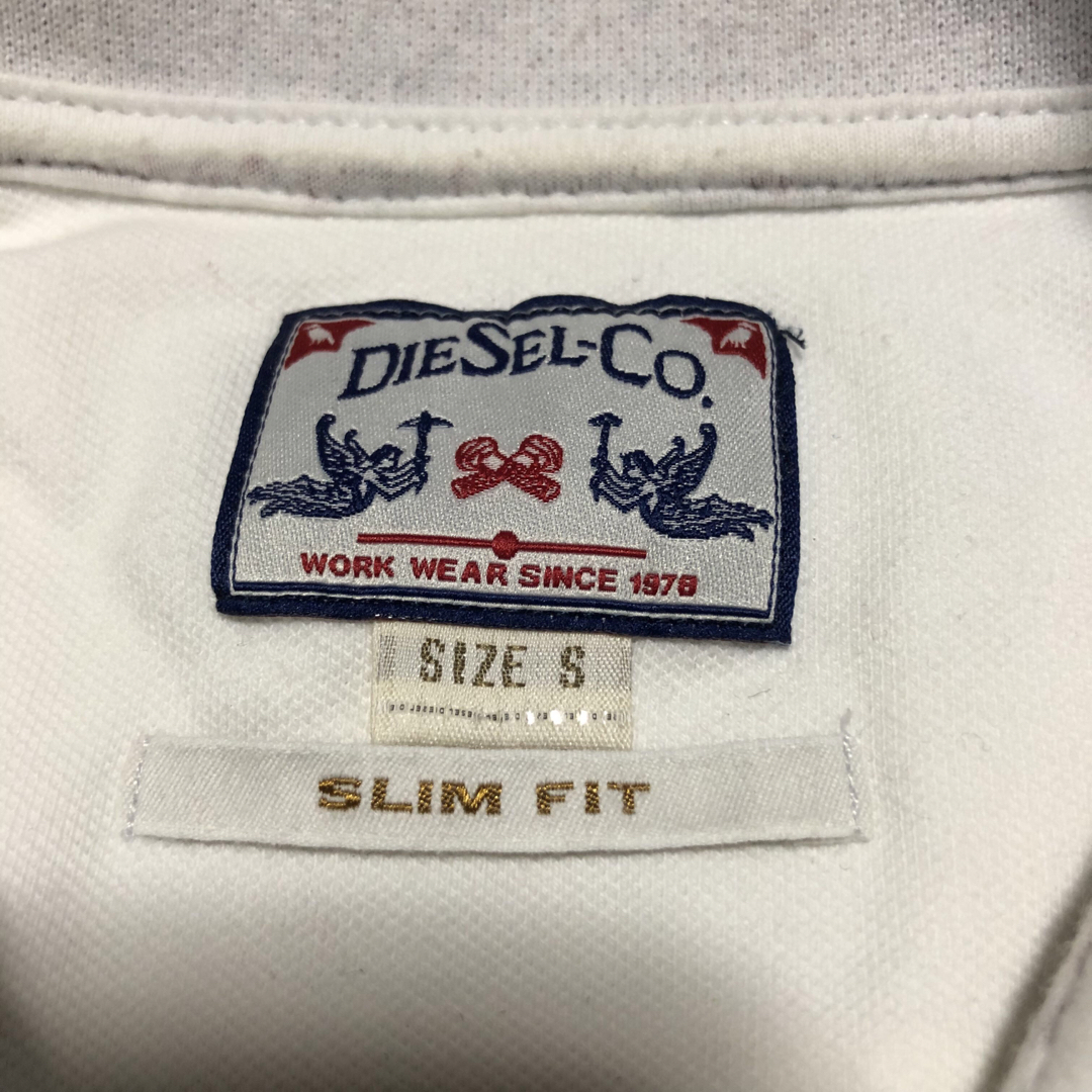 DIESEL(ディーゼル)の【美品】DIESEL ディーゼル ストレッチポロシャツ 襟ライン S ロゴボタン メンズのトップス(シャツ)の商品写真