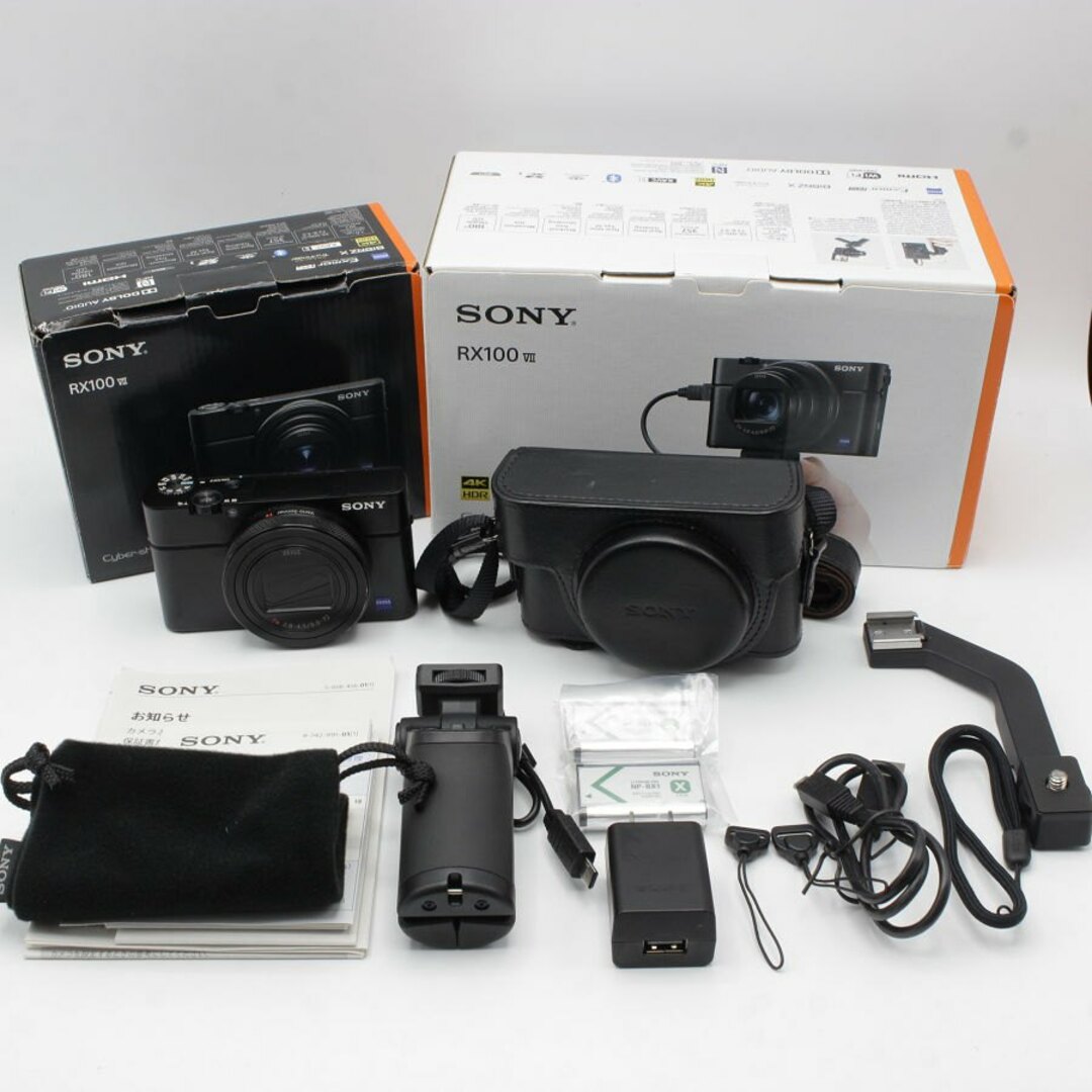 SONY(ソニー)のSONY Cyber-shot DSC-RX100M7G シューティンググリップキット ブラック コンパクトデジタルカメラ ソニー サイバーショット デジカメ コンデジ 本体 スマホ/家電/カメラのカメラ(コンパクトデジタルカメラ)の商品写真