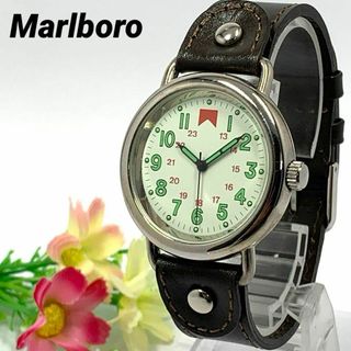 236 Marlboro マルボーロ メンズ 腕時計 クオーツ 人気 ビンテージ(腕時計(アナログ))