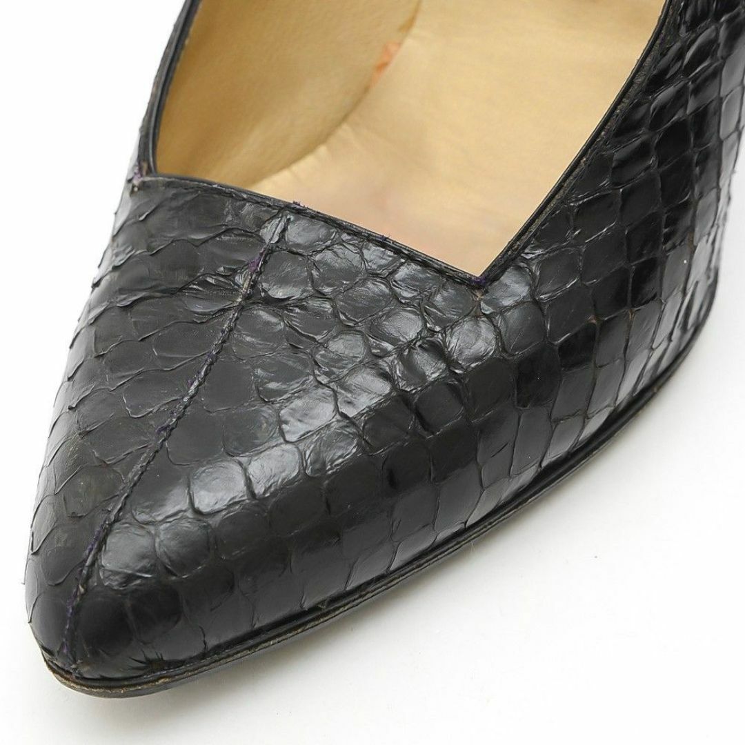 ヴェルサーチ パンプス ハイヒール ドレスシューズ 靴 レザー 本革 パイソン レディースの靴/シューズ(ハイヒール/パンプス)の商品写真