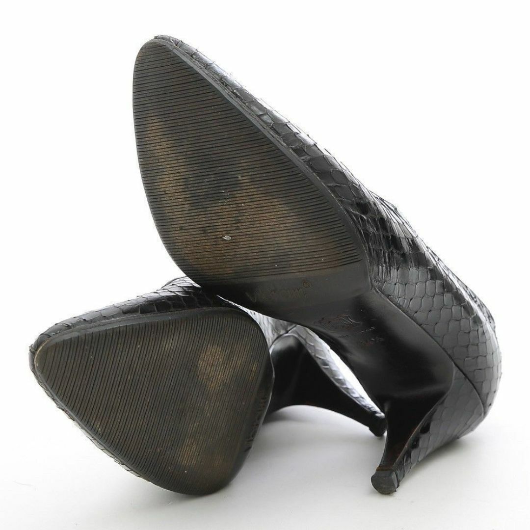 ヴェルサーチ パンプス ハイヒール ドレスシューズ 靴 レザー 本革 パイソン レディースの靴/シューズ(ハイヒール/パンプス)の商品写真
