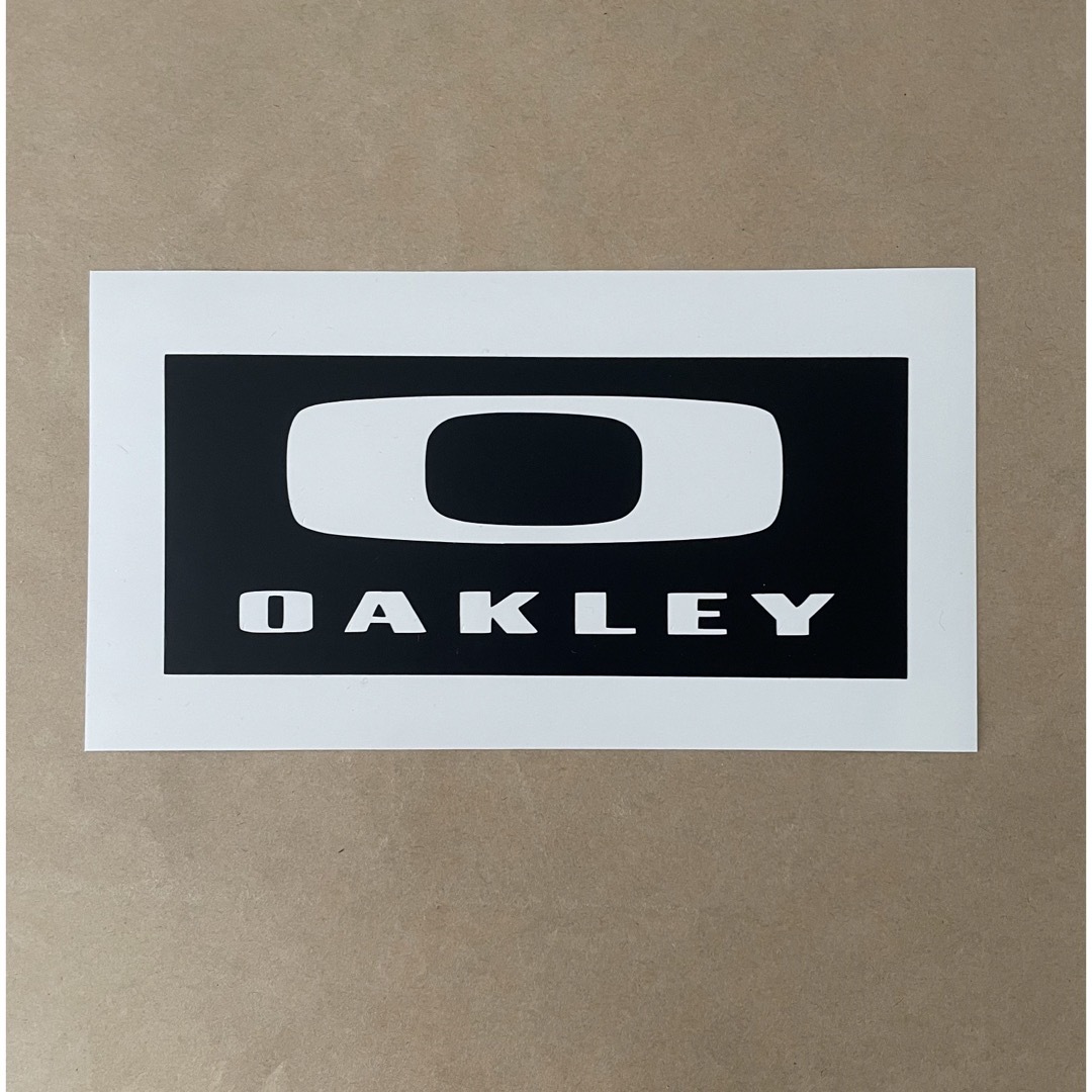 Oakley(オークリー)の[15㎝]OAKLEY オークリー BOXカッティングステッカー◆黒グロス◆ スポーツ/アウトドアのスポーツ/アウトドア その他(サーフィン)の商品写真