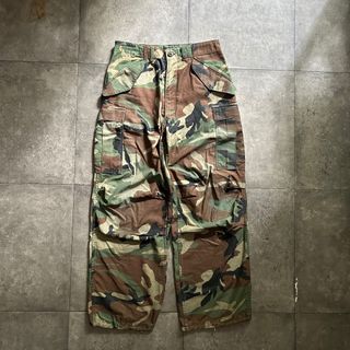 ミリタリー(MILITARY)の80s m65 フィールドカーゴパンツ カモフラ柄 S-R(ワークパンツ/カーゴパンツ)