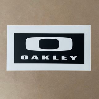 オークリー(Oakley)の[15㎝]OAKLEY オークリー BOXカッティングステッカー◆黒マット◆(スケートボード)