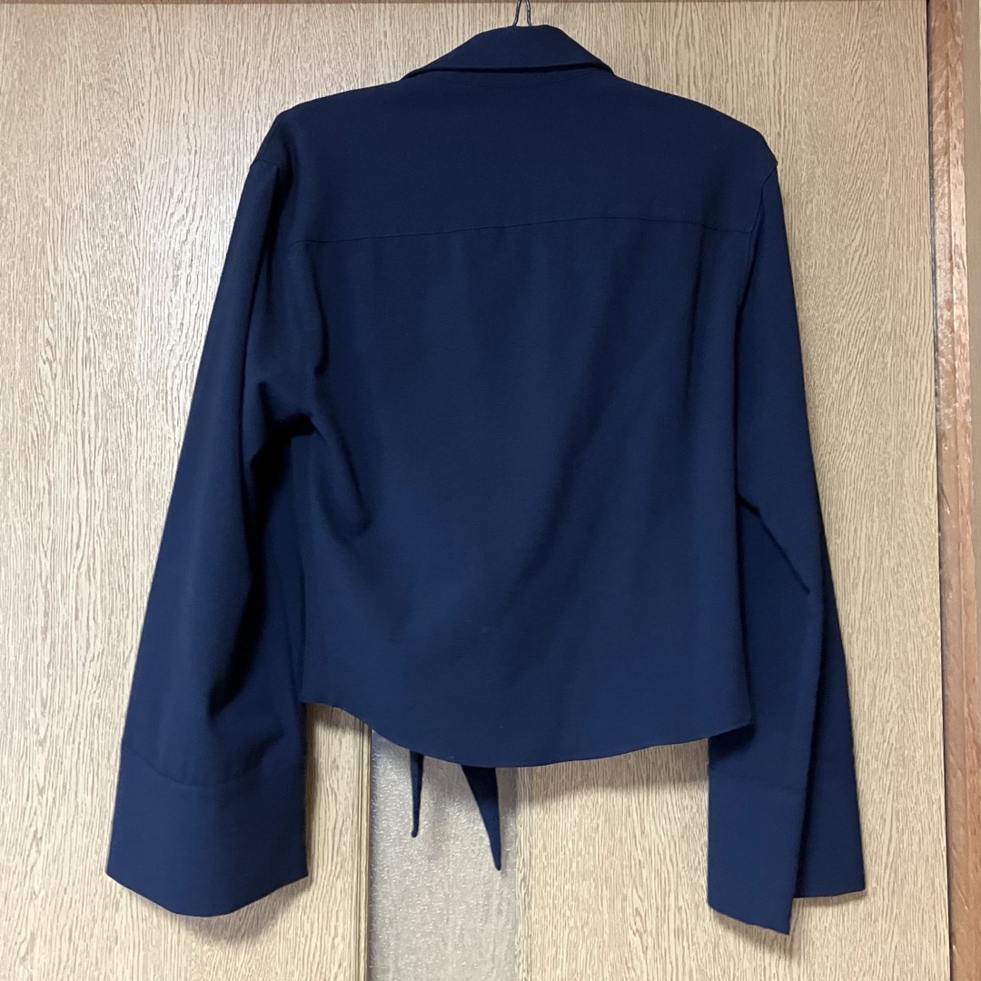 ZARA(ザラ)のZARA タイフロントブラウス レディースのトップス(シャツ/ブラウス(長袖/七分))の商品写真