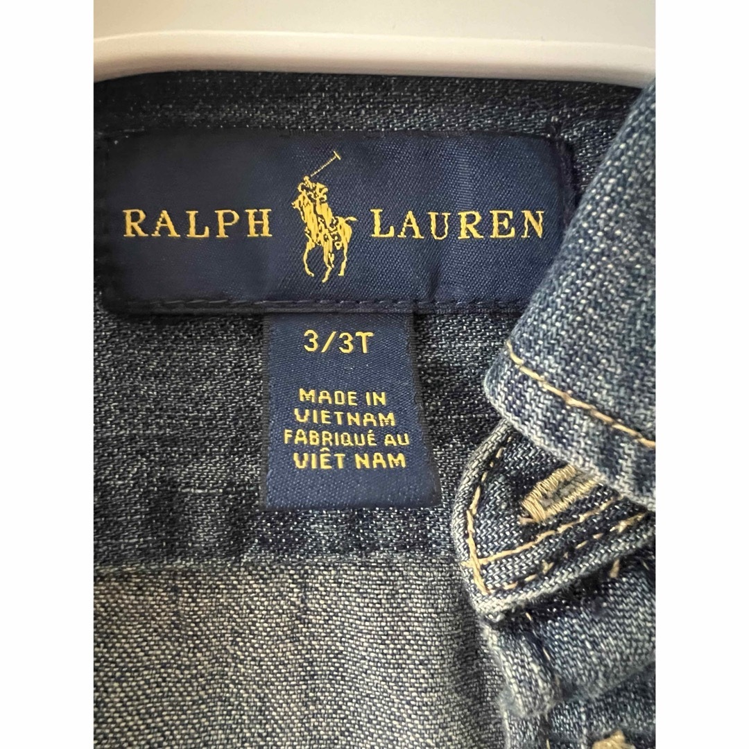 Ralph Lauren(ラルフローレン)のラルフローレンデニムワンピース キッズ/ベビー/マタニティのキッズ服女の子用(90cm~)(ワンピース)の商品写真