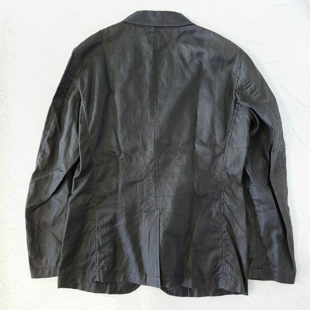 Paul Smith(ポールスミス)のpaulsmith ポールスミス　麻100 リネンジャケット　コーティング　L メンズのジャケット/アウター(テーラードジャケット)の商品写真