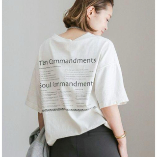 アパルトモンドゥーズィエムクラス(L'Appartement DEUXIEME CLASSE)のDeuxieme Classe　message Tシャツ 2nd(Tシャツ(半袖/袖なし))