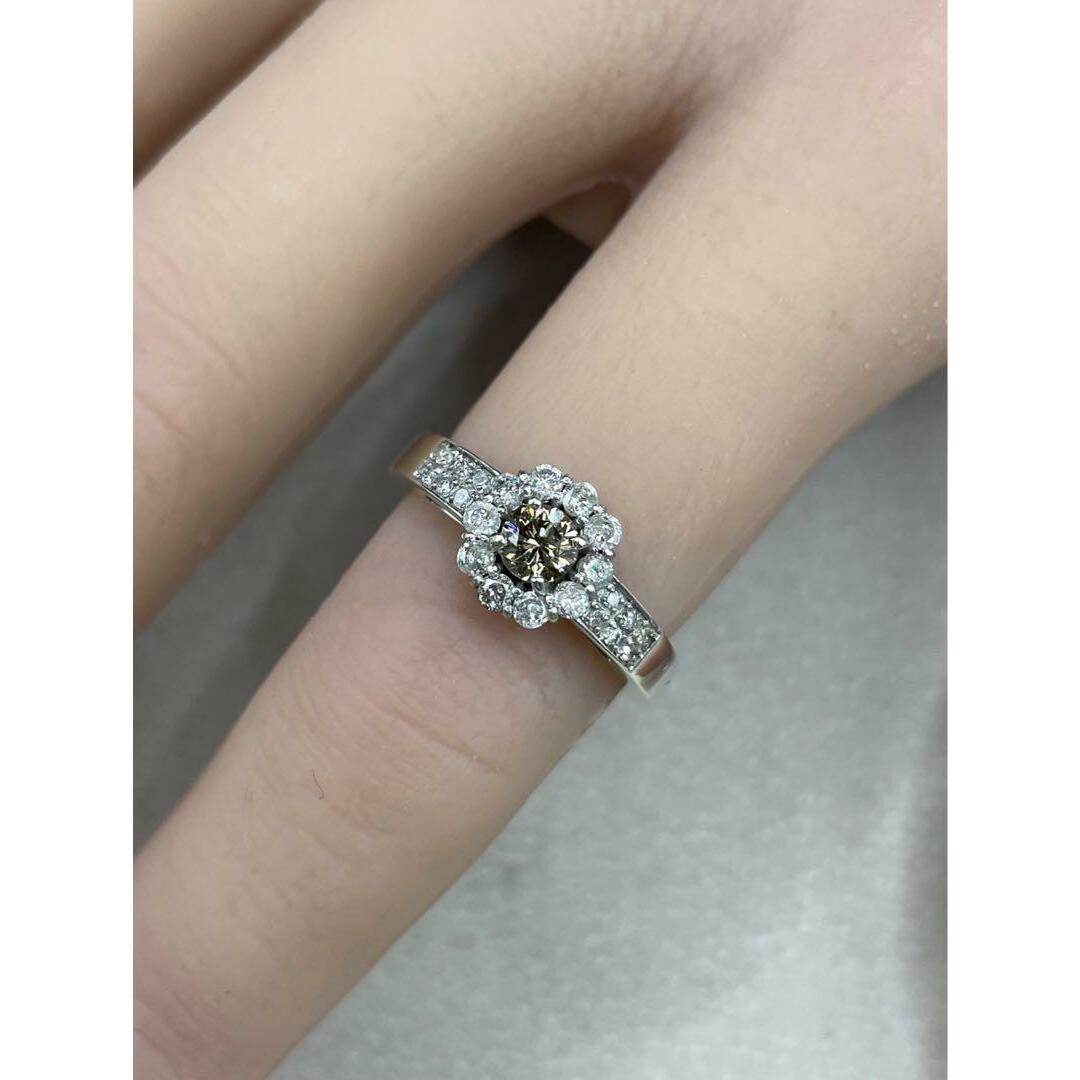 JC481★天然ダイヤモンド0.5ct Silver リング ソーティング付き レディースのアクセサリー(リング(指輪))の商品写真