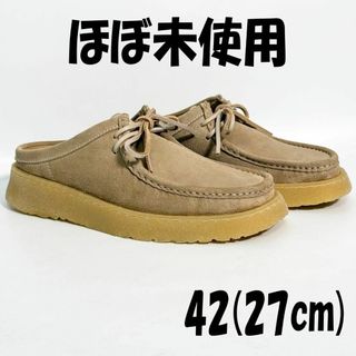 クラークス(Clarks)のCLARKS ✕ ZARA レザーミュール サンダル　スウェード　27cm　厚底(サンダル)