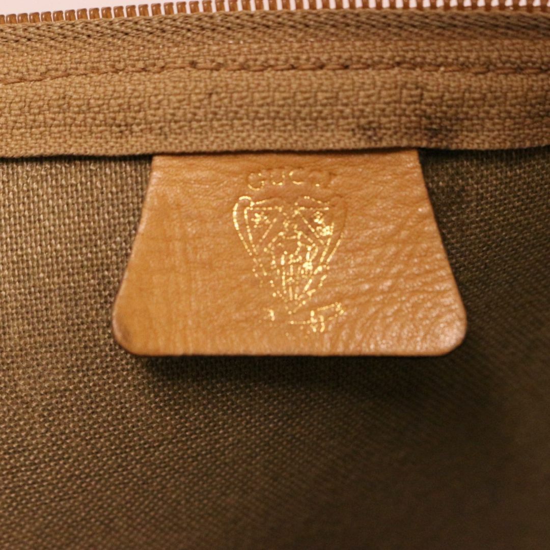 Gucci(グッチ)のグッチ 002-4868 オールド ヴィンテージ ハンドバッグ トートバッグ 茶 レディースのバッグ(ハンドバッグ)の商品写真