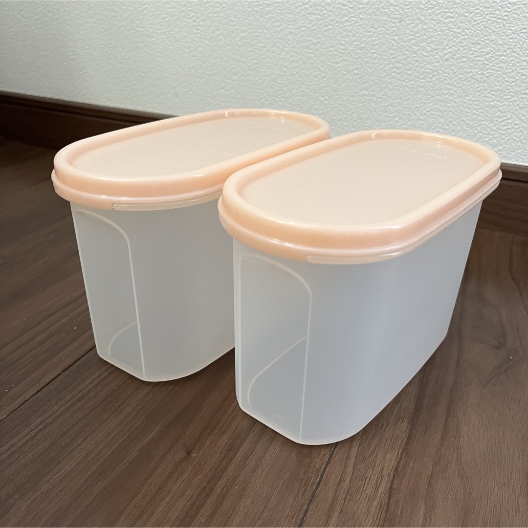 TupperwareBrands(タッパーウェア)のタッパーウェア Tupperware  未使用MM だ円　楕円　２個セット  インテリア/住まい/日用品のキッチン/食器(容器)の商品写真