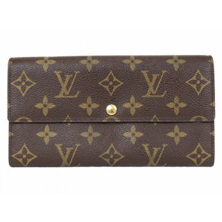 ルイヴィトン(LOUIS VUITTON)のLOUIS VUITTON ルイヴィトン ポルトモネ・クレディ M61725 モノグラム ブラウン レディース メンズ ウィメンズ ユニセックス ブランド LV 人気 定番 長財布 ボタン式 旧型【中古】松前R56号店(財布)