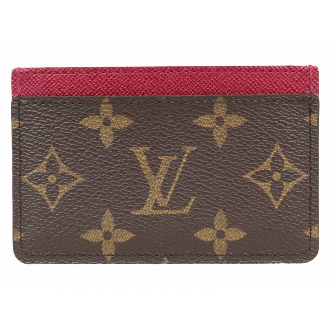 LOUIS VUITTON(ルイヴィトン)のLOUIS VUITTON ルイヴィトン ポルトカルト・サーンプル M60703 モノグラム ブラウン×フューシャ レディース ウィメンズ ユニセックス ブランド LV 人気 定番 小物 カード入れ 名刺入れ【中古】松前R56号店 レディースのファッション小物(名刺入れ/定期入れ)の商品写真