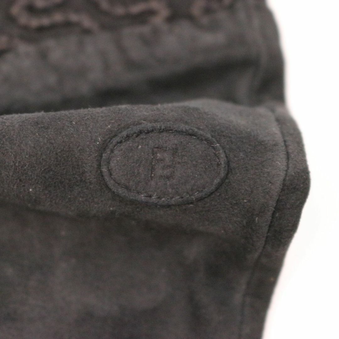 FENDI(フェンディ)のフェンディ 手袋 グローブ ハンドアクセサリー レザー スウェード ブラウン レディースのファッション小物(手袋)の商品写真