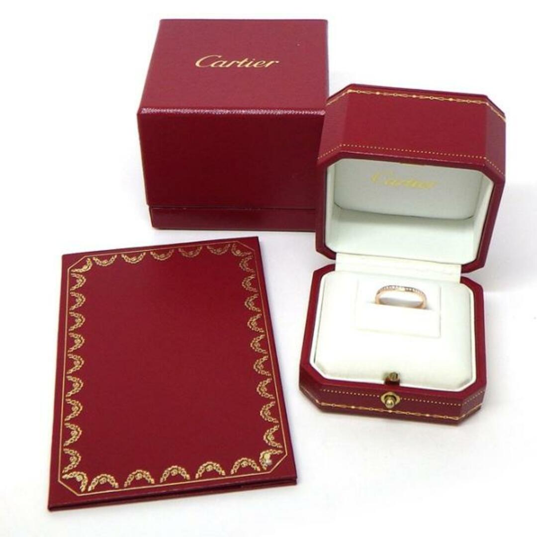 Cartier(カルティエ)のカルティエ Cartier リング バレリーナ カーブ ウェディング B4098749 ハーフ エタニティ ダイヤモンド K18PG 9号 / #49 【箱・保付き】 【中古】 レディースのアクセサリー(リング(指輪))の商品写真