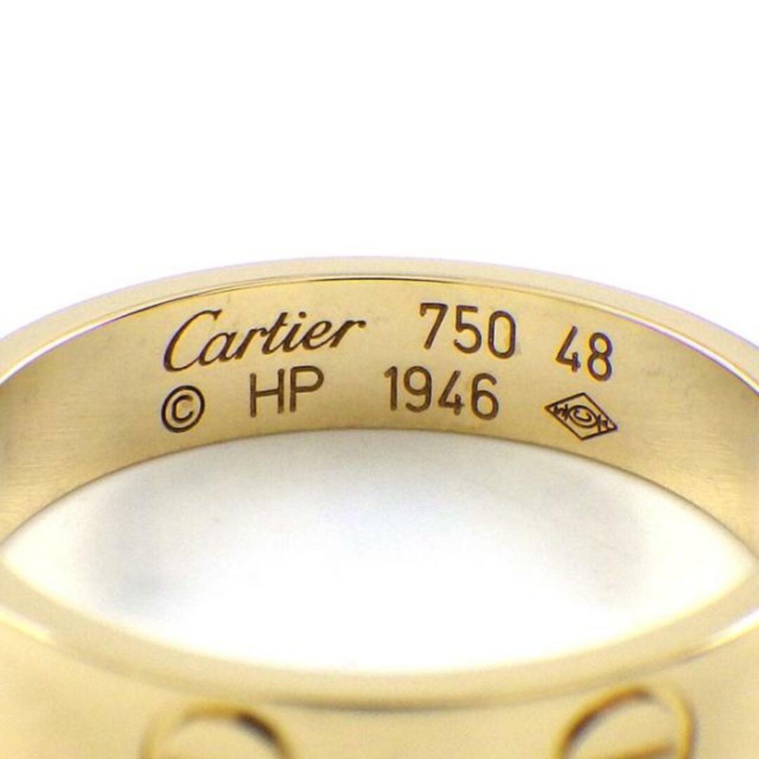 Cartier(カルティエ)のカルティエ Cartier リング ミニ ラブ B4085048 K18YG 8号 / #48 【中古】 レディースのアクセサリー(リング(指輪))の商品写真