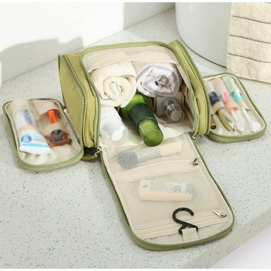 ハンギング　トラベル　メイクアップバッグ　防水　女性　化粧品　A12-13 レディースのバッグ(ハンドバッグ)の商品写真