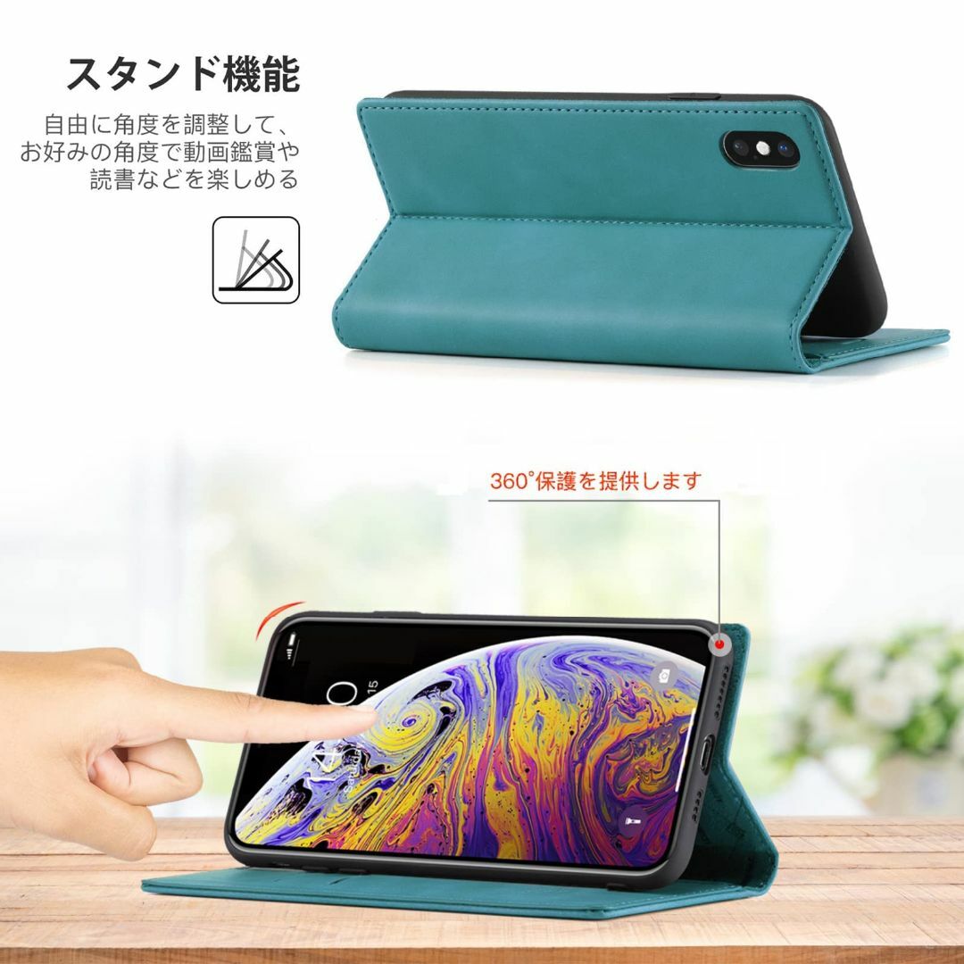 【サイズ:iPhoneX/Xs_色:ターコイズ】【J.DL直営店】iphone  スマホ/家電/カメラのスマホアクセサリー(その他)の商品写真