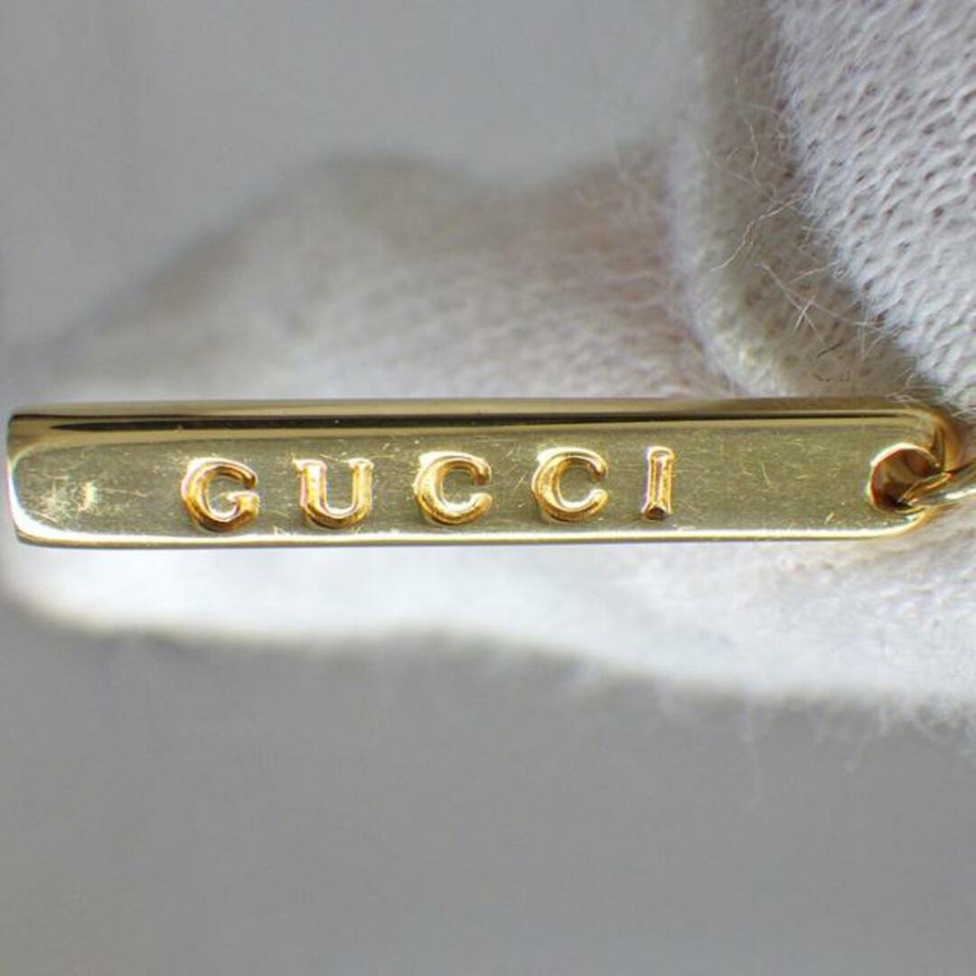 Gucci(グッチ)のグッチ GUCCI ネックレス ラリエット ロゴ プレート ベネチアンチェーン K18YG 【中古】 レディースのアクセサリー(ネックレス)の商品写真