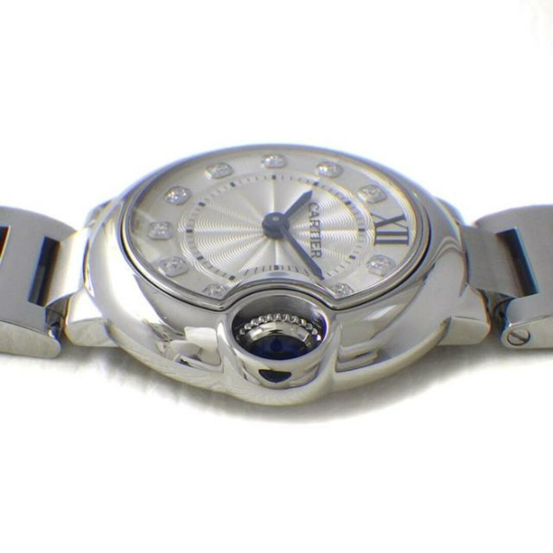 Cartier(カルティエ)のカルティエ Cartier 腕時計 バロンブルー SM WE902073 11ポイント ダイヤインデックス シルバーギョーシェ文字盤 SS クオーツアナログ 【中古】 メンズの時計(腕時計(アナログ))の商品写真