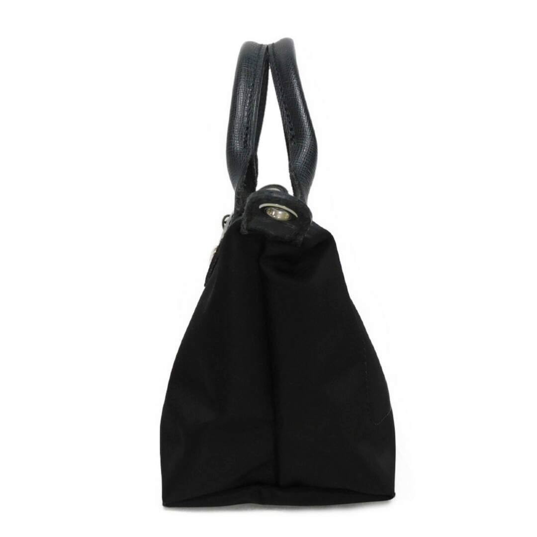 LONGCHAMP(ロンシャン)のLongchamp ロンシャン ル プリアージュ ネオ トップハンドル XS ナイロン カウハイド 2WAY ショルダーバッグ ホース ブラック ハンドバッグ レディースのバッグ(ハンドバッグ)の商品写真