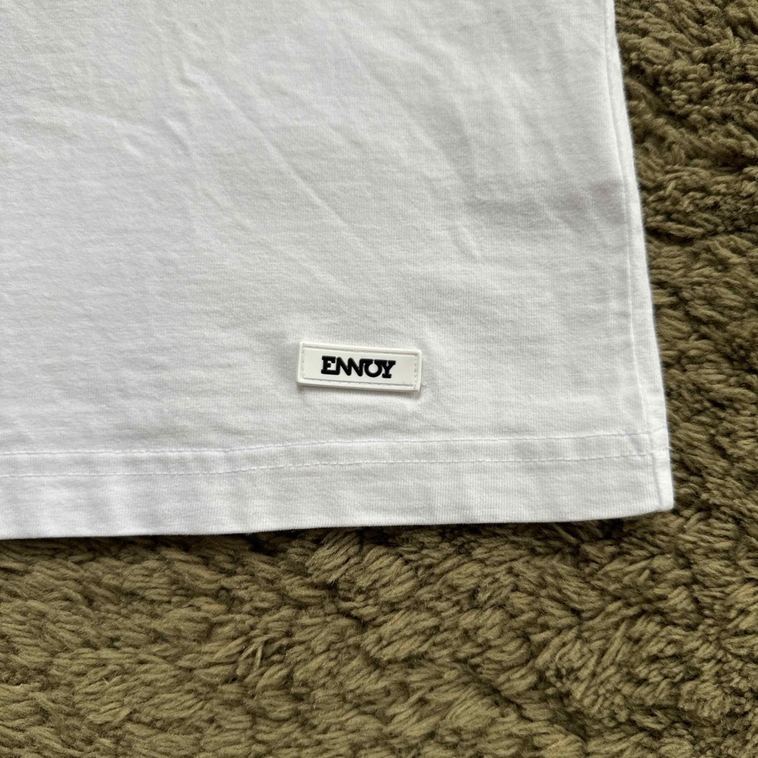 1LDK SELECT(ワンエルディーケーセレクト)のエンノイ　パックT 白T Ｌ メンズのトップス(Tシャツ/カットソー(半袖/袖なし))の商品写真