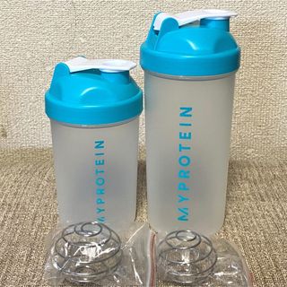 マイプロテイン(MYPROTEIN)のマイプロテイン 青シェイカー×2本（400ml＆600ml）(トレーニング用品)