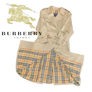 BURBERRY - バーバリー　BURBERRY トレンチコート　ノバチェック　レディース　XL相当