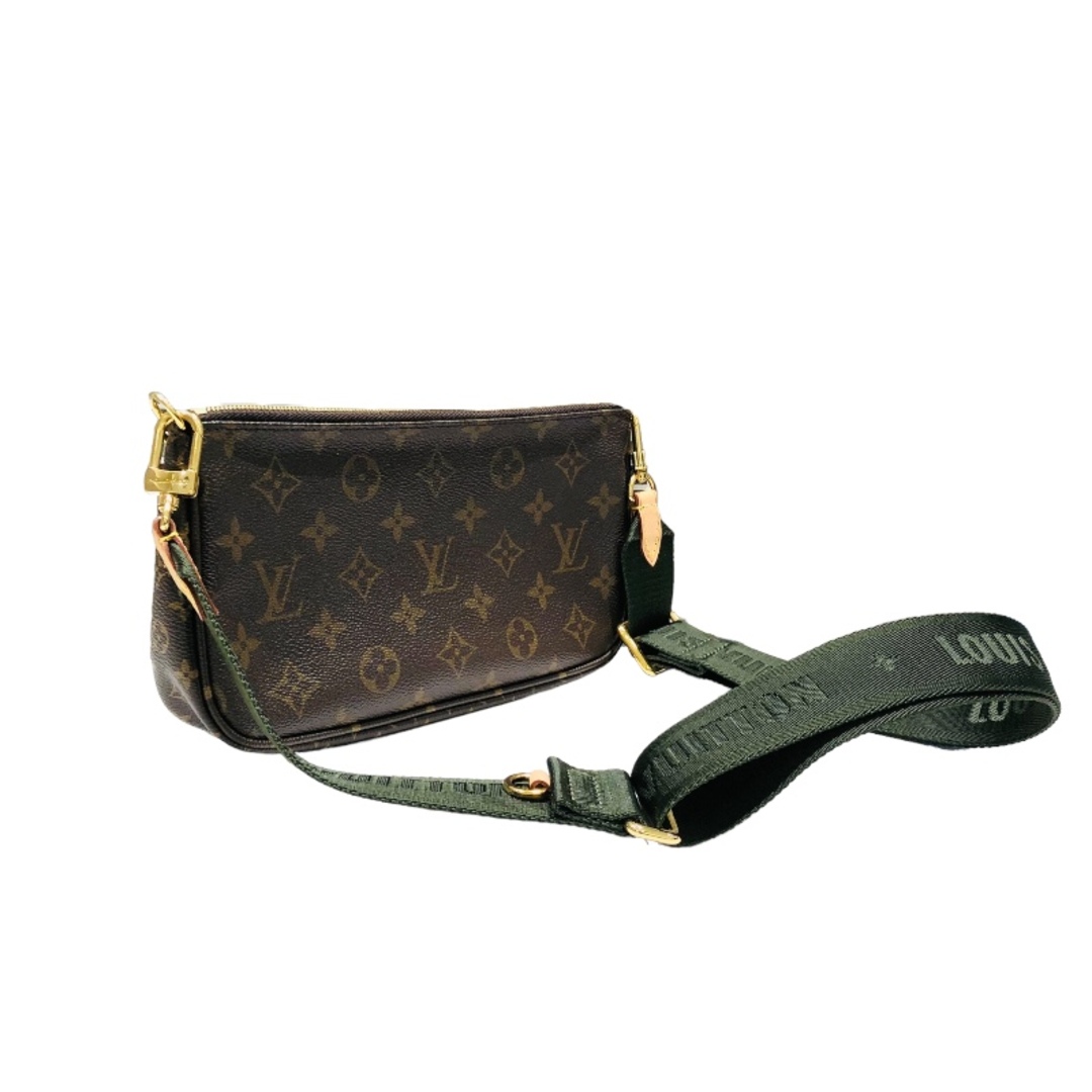 LOUIS VUITTON(ルイヴィトン)の　ルイ・ヴィトン LOUIS VUITTON ミュルティ・ポシェット・アクセソワール M80726 ブラウン モノグラム・ジャイアント ユニセックス 長財布 レディースのバッグ(ボディバッグ/ウエストポーチ)の商品写真