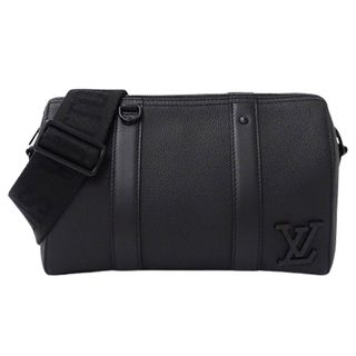 ルイヴィトン(LOUIS VUITTON)のルイ ヴィトン LOUIS VUITTON バッグ ニュー クラシックス LVアエログラム メンズ ブランド ショルダーバッグ シティ キーポル ノワール M59255 ブラック 黒 おしゃれ 斜め掛け 【中古】(ショルダーバッグ)