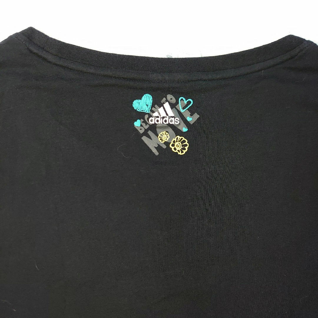 adidas(アディダス)のadidas 半袖Tシャツ LLサイズ グラフィック 黒 レディースのトップス(Tシャツ(半袖/袖なし))の商品写真