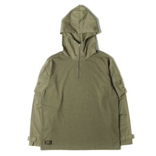 W)taps - 新品 WTAPS ダブルタップス パーカー サイズ:L 16AW リップストップ 切替し タクティカル フーディー パーカー TACTICAL HOODED オリーブドラブ トップス フーデッド フーディー プルオーバー【メンズ】