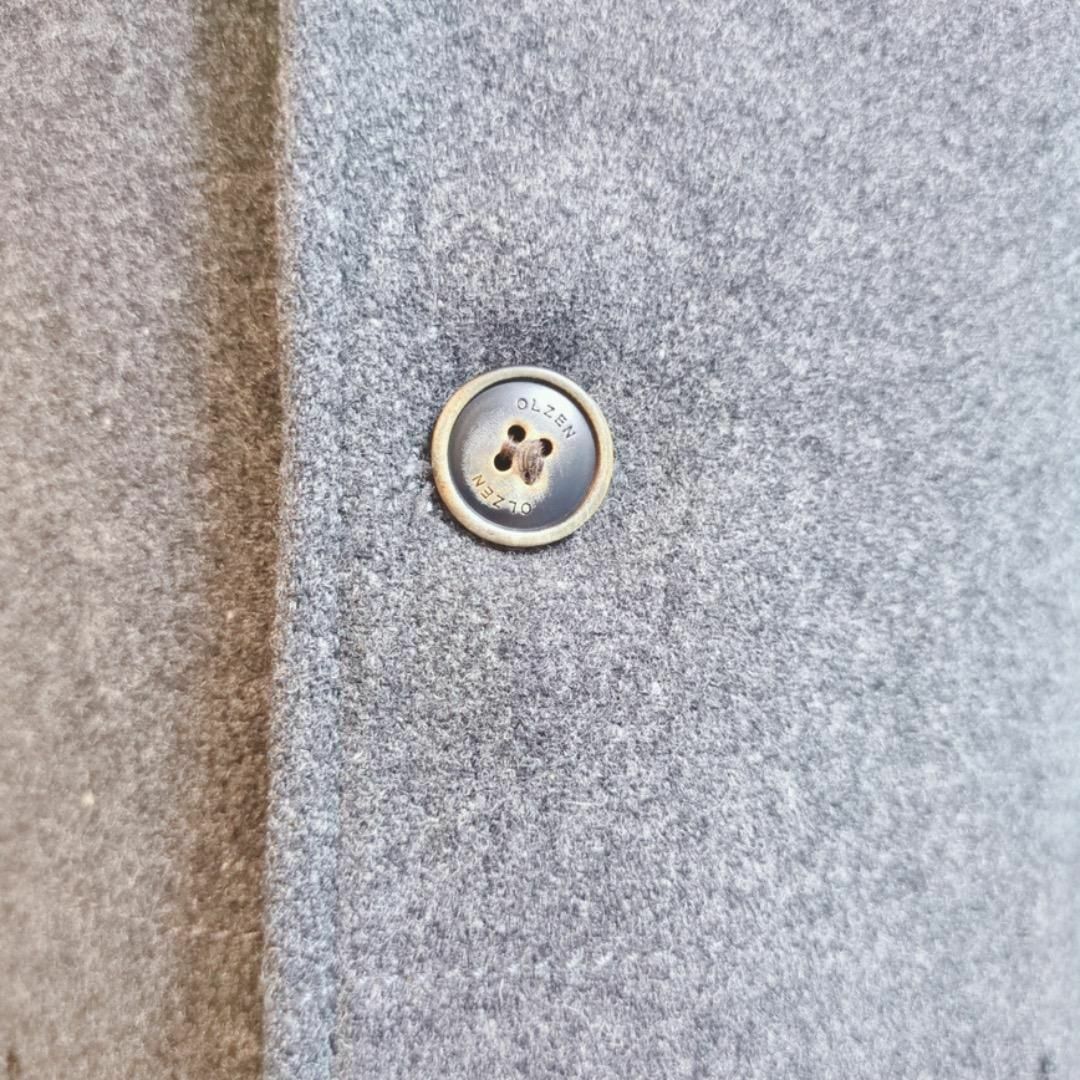 MS197/美品 OLZEN ジャケット アウター 無地 裏地有り 灰色 100 メンズのジャケット/アウター(テーラードジャケット)の商品写真